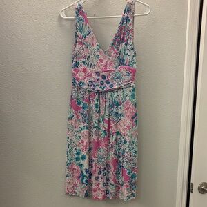 Lilly Pulitzer Pink and Blue Sloane Dress